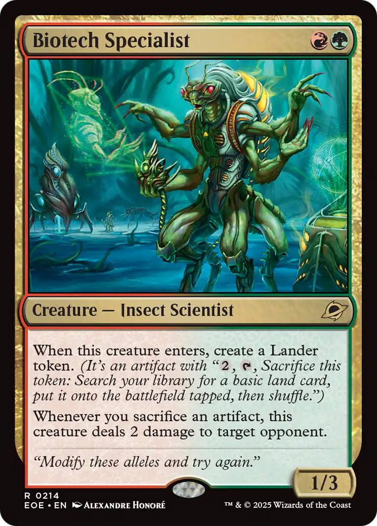 Especialista em Biotecnologia / Biotech Specialist - Magic: The Gathering - MoxLand