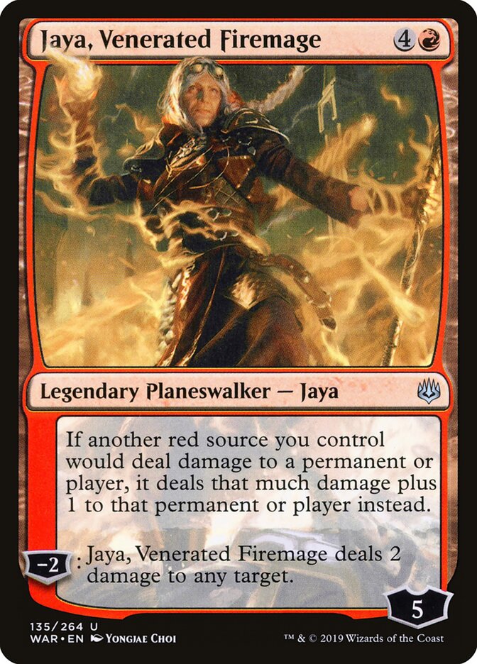 Jaya, Maga do Fogo Venerada / Jaya, Venerated Firemage - Magic: The Gathering - MoxLand