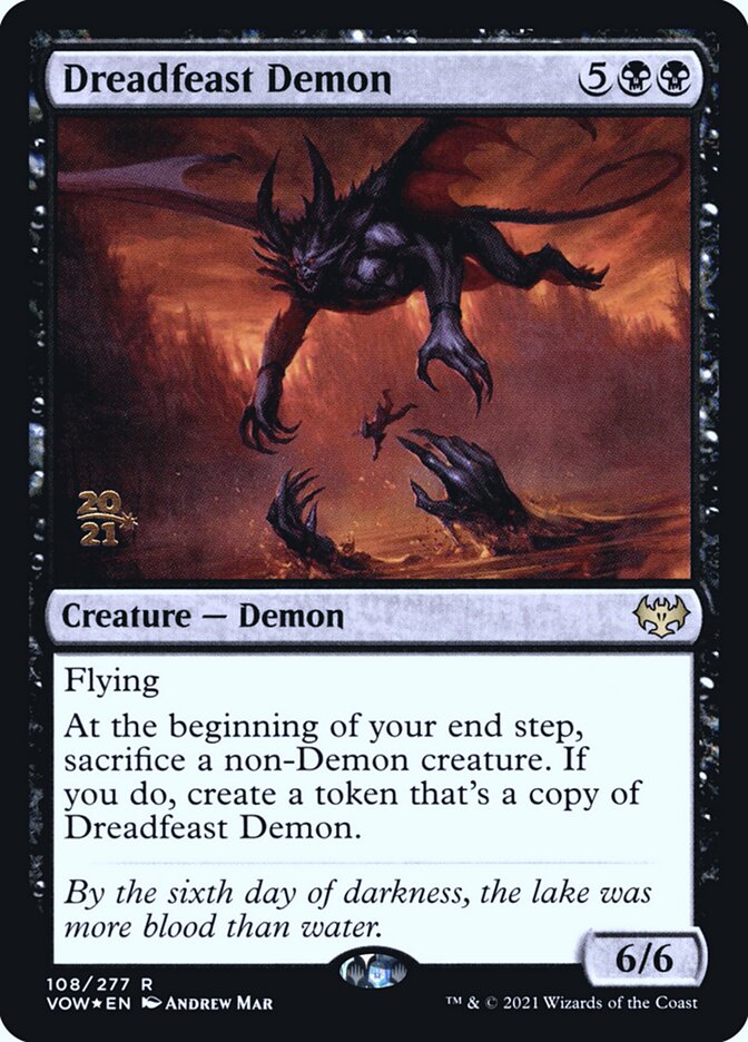 Demônio do Banquete Pavoroso / Dreadfeast Demon - Magic: The Gathering - MoxLand