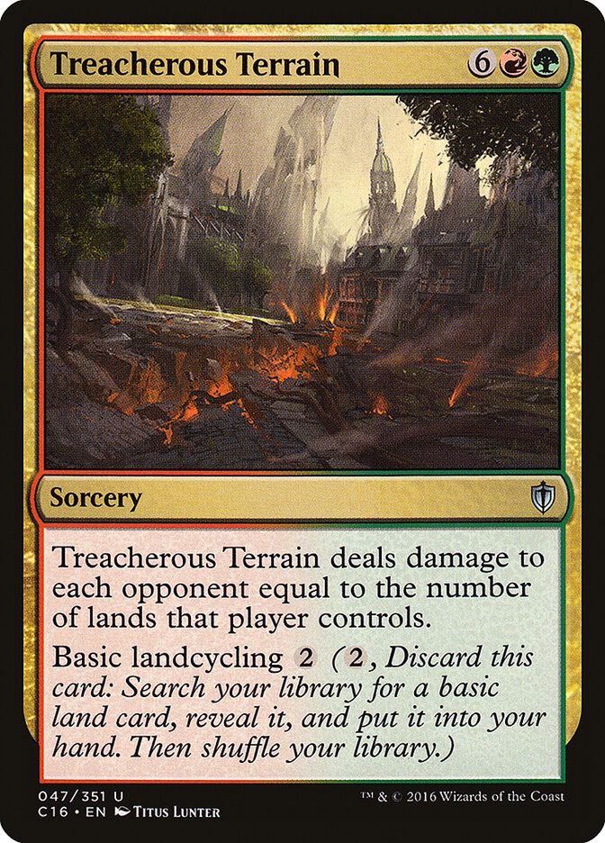 Terreno Traiçoeiro / Treacherous Terrain - Magic: The Gathering - MoxLand