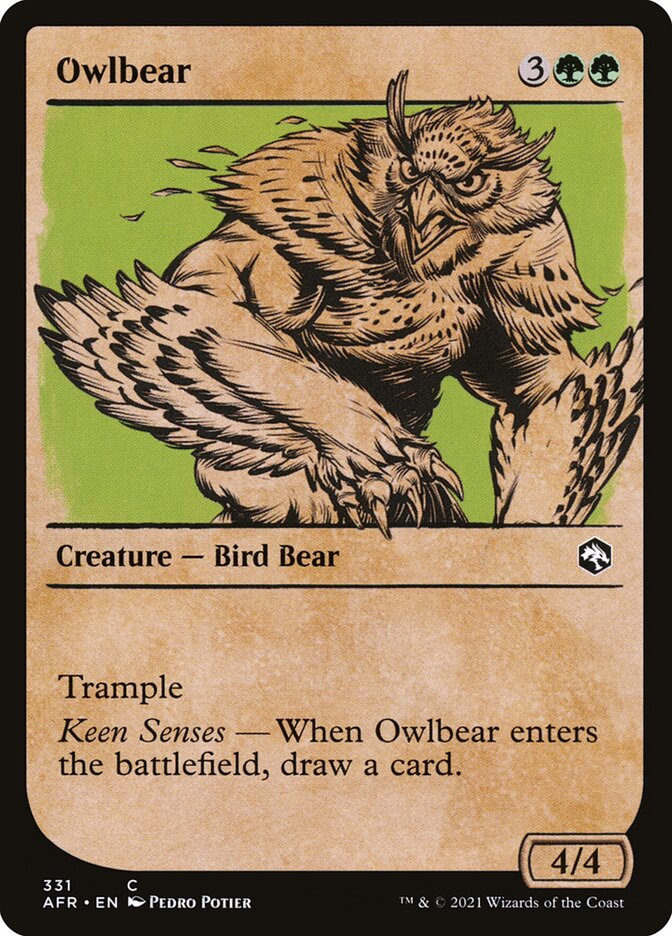 Urso-coruja / Owlbear - Magic: The Gathering - MoxLand