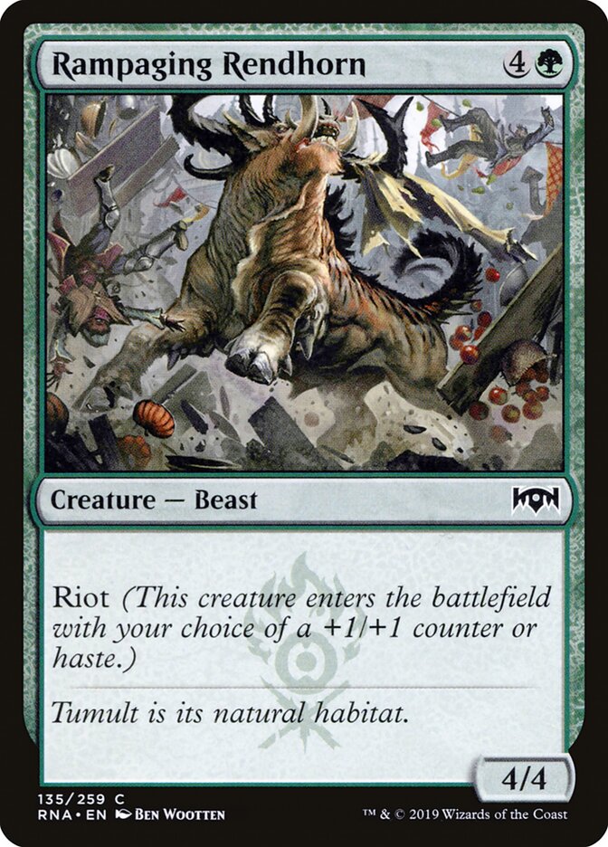 Destrucórnio Furioso / Rampaging Rendhorn - Magic: The Gathering - MoxLand