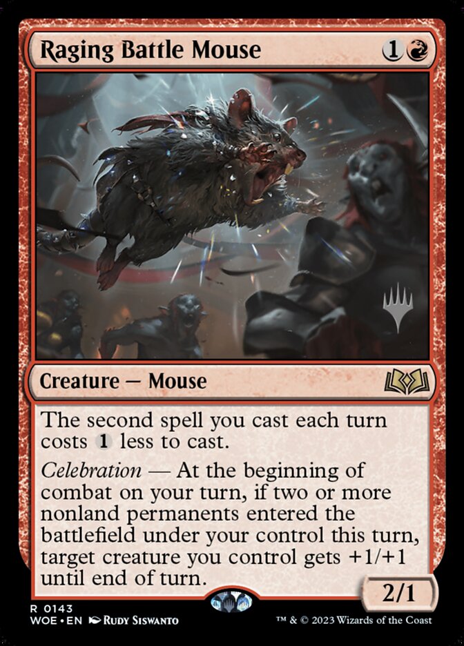 Camundongo de Batalha Enfurecido / Raging Battle Mouse - Magic: The Gathering - MoxLand