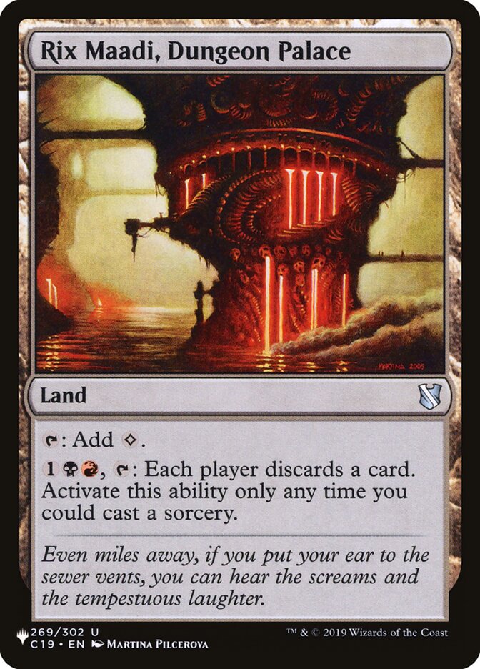 Rix Maadi, Palácio da Masmorra / Rix Maadi, Dungeon Palace - Magic: The Gathering - MoxLand
