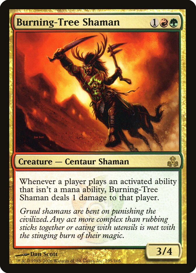 Xamã da Árvore Flamejante / Burning-Tree Shaman - Magic: The Gathering - MoxLand