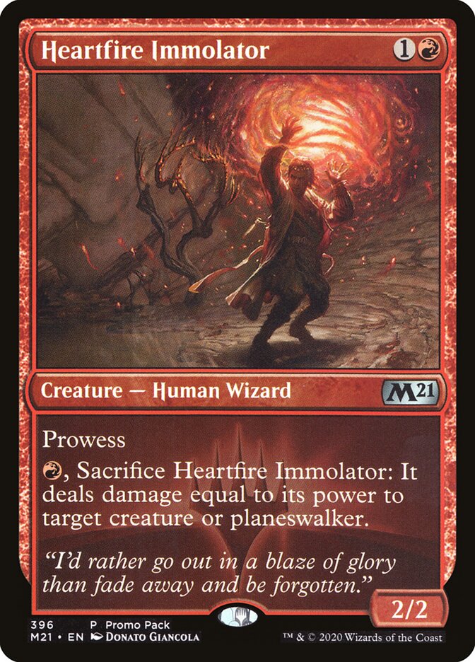 Imolador do Fogo Interior / Heartfire Immolator - Magic: The Gathering - MoxLand