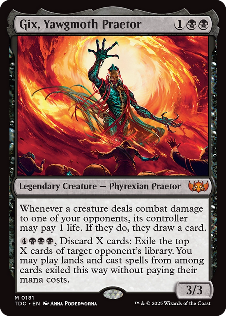 Gix, Pretor de Yawgmoth / Gix, Yawgmoth Praetor - Magic: The Gathering - MoxLand