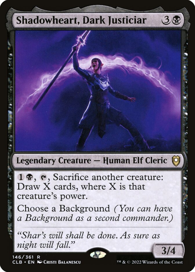 Sombralma, Justiciar Sombria / Shadowheart, Dark Justiciar - Magic: The Gathering - MoxLand