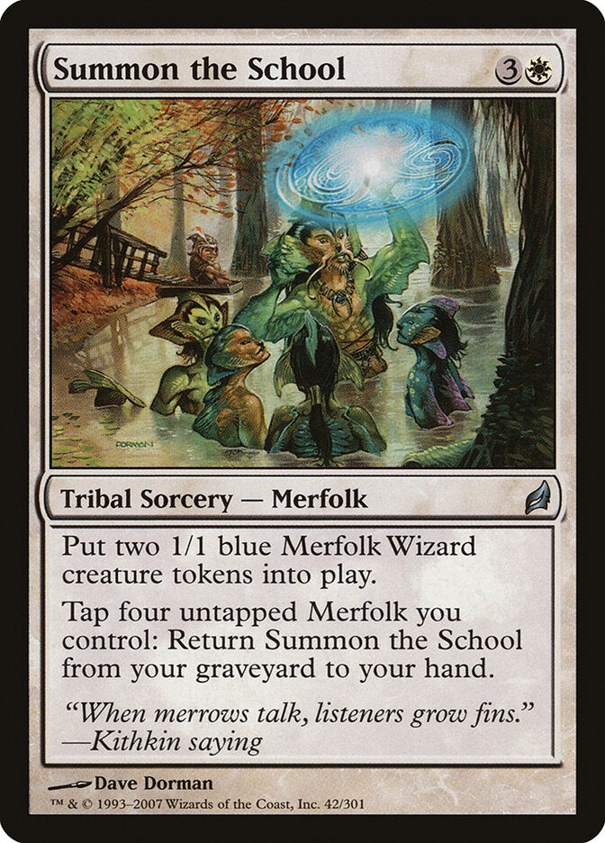 Invocar o Cardume / Summon the School - Magic: The Gathering - MoxLand