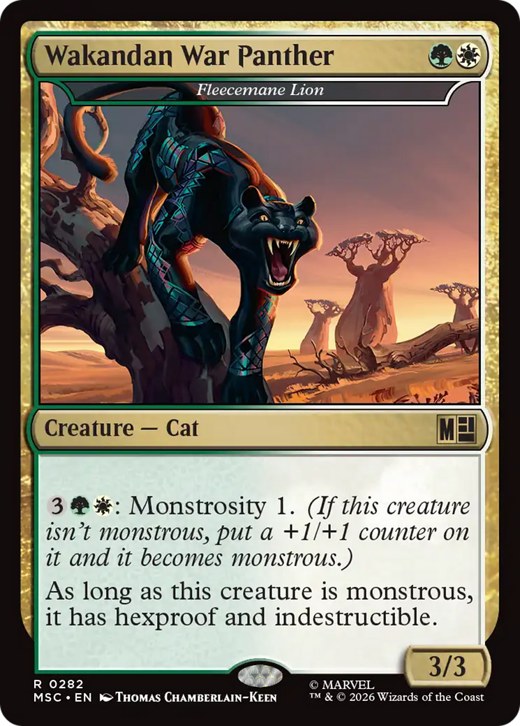 Wakandan War Panther - Magic: The Gathering - MoxLand