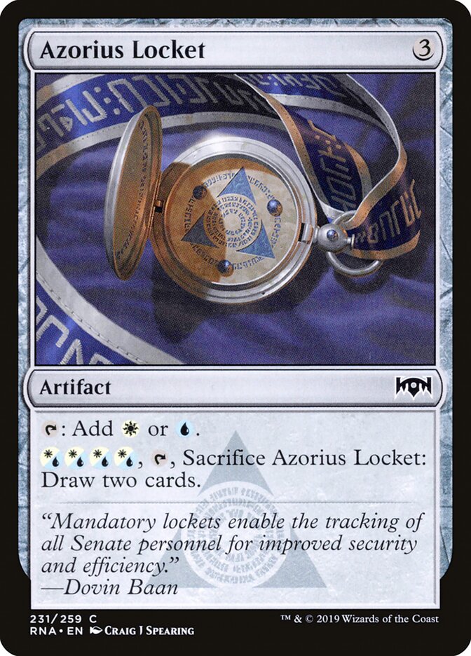 Medalhão Azorius / Azorius Locket - Magic: The Gathering - MoxLand