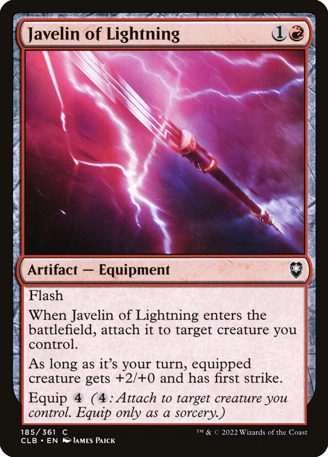 Azagaia Relâmpago / Javelin of Lightning - Magic: The Gathering - MoxLand