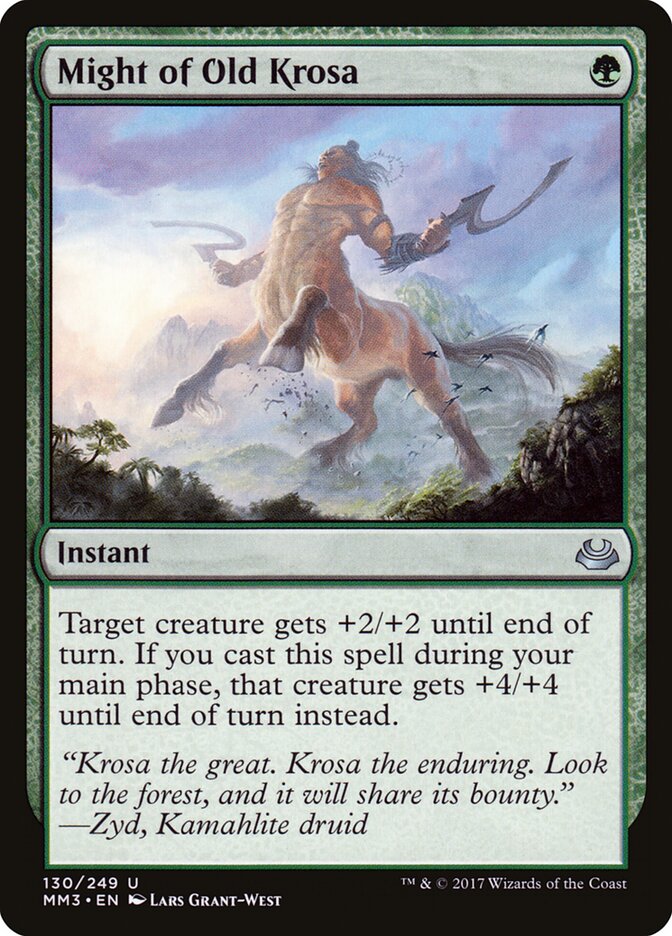 Bravura da Antiga Krosa / Might of Old Krosa - Magic: The Gathering - MoxLand