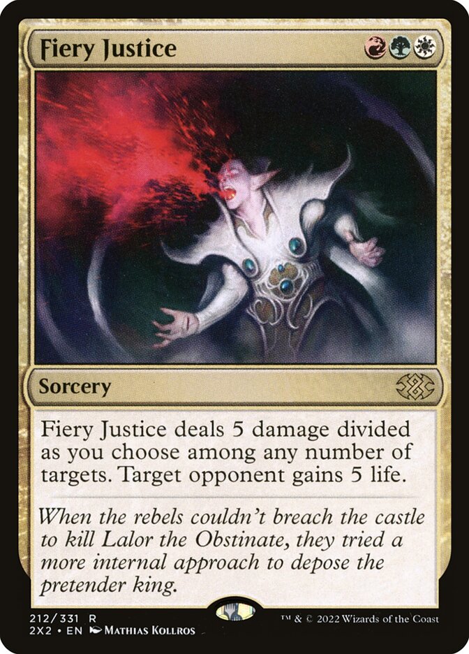 Justiça Flamejante / Fiery Justice - Magic: The Gathering - MoxLand