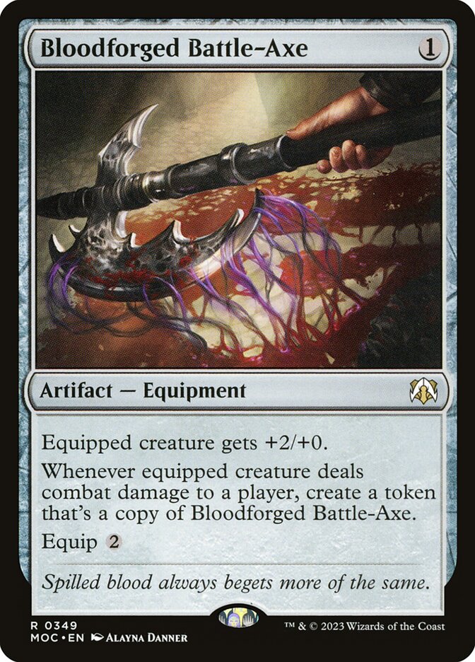 Machado Forjado em Sangue / Bloodforged Battle-Axe - Magic: The Gathering - MoxLand