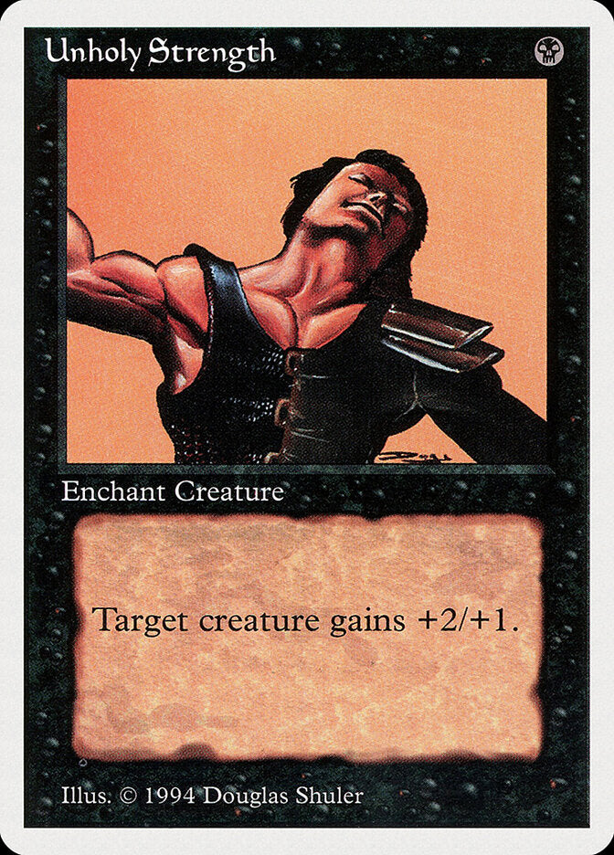 Força Profana / Unholy Strength - Magic: The Gathering - MoxLand