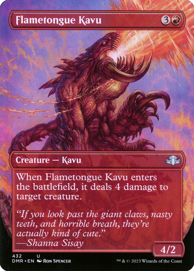 Kavu de Língua Flamejante / Flametongue Kavu - Magic: The Gathering - MoxLand