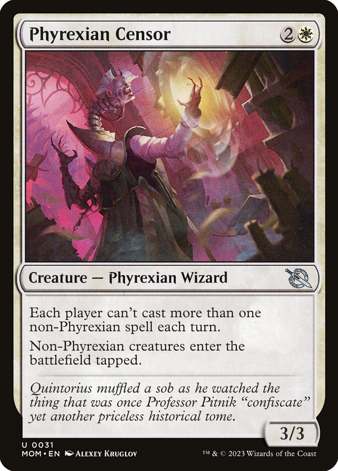 Censor Phyrexiano / Phyrexian Censor - Magic: The Gathering - MoxLand