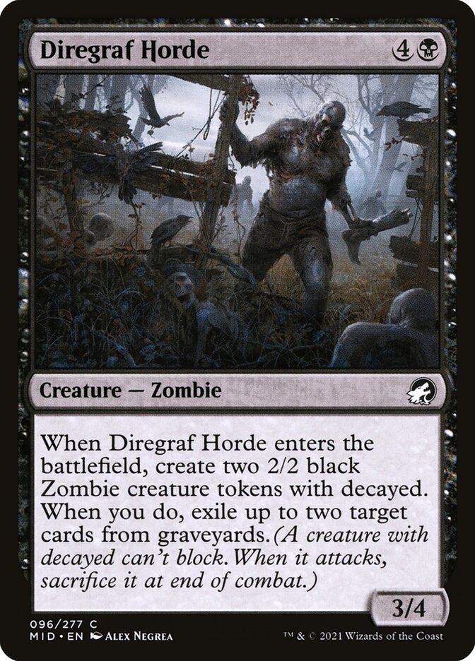 Horda do Cemitério do Terror / Diregraf Horde - Magic: The Gathering - MoxLand