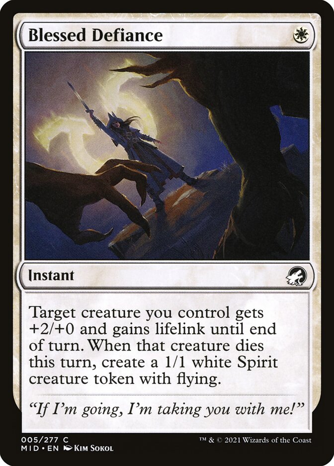 Desafio Abençoado / Blessed Defiance - Magic: The Gathering - MoxLand