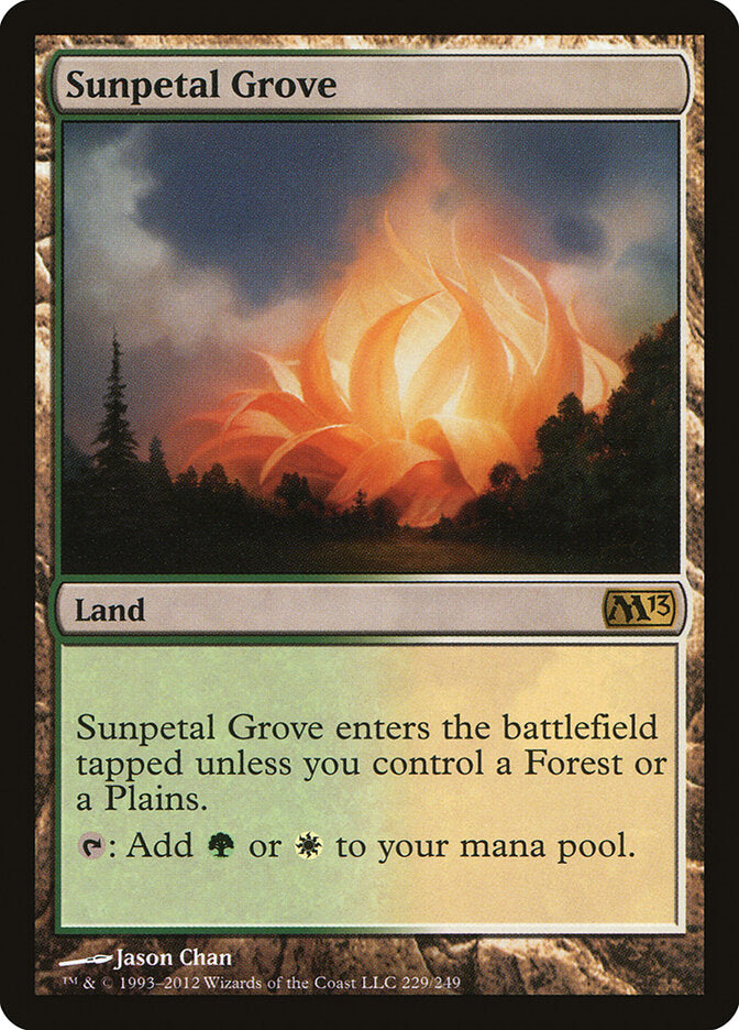 Bosque da Pétala Solar / Sunpetal Grove - Magic: The Gathering - MoxLand