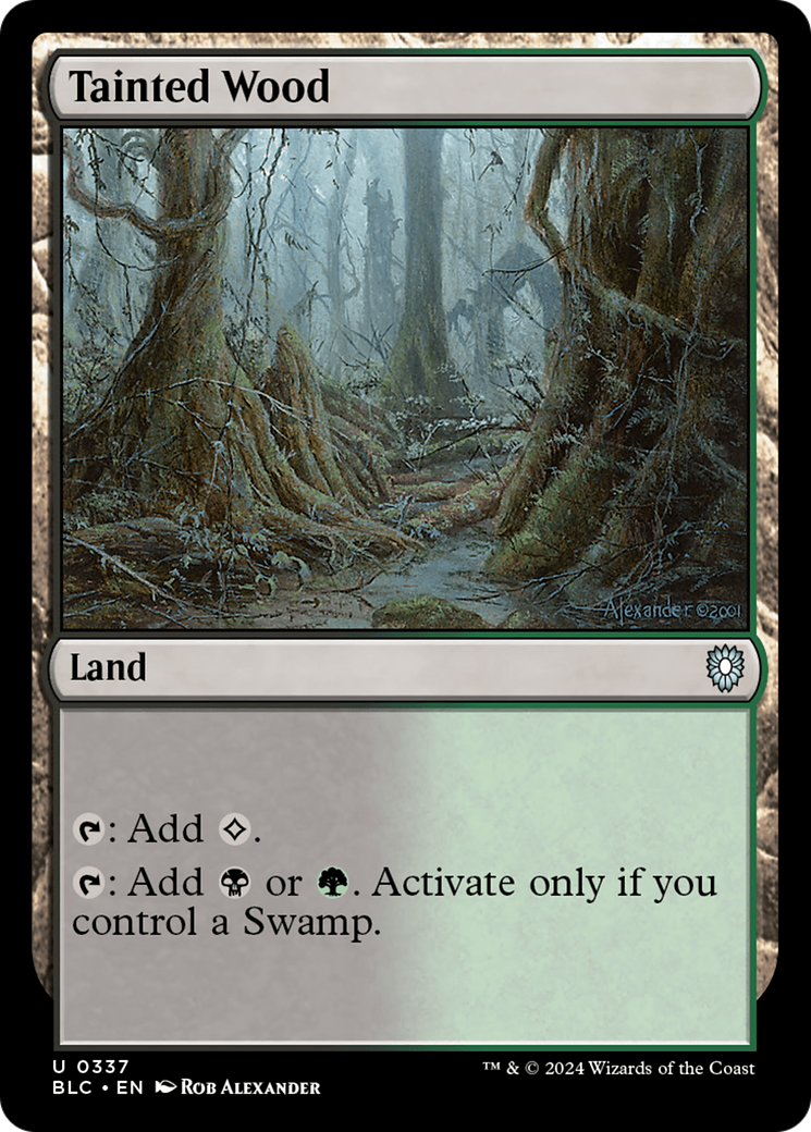 Floresta Contaminada / Tainted Wood - Magic: The Gathering - MoxLand