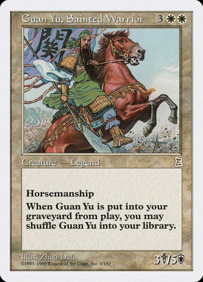 Guan Yu, Sainted Warrior - Magic: The Gathering - MoxLand