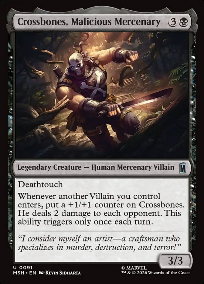 Crossbones, Malicious Mercenary - Magic: The Gathering - MoxLand