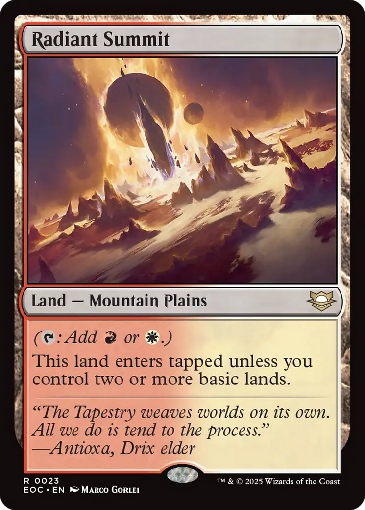 Radiant Summit - Magic: The Gathering - MoxLand