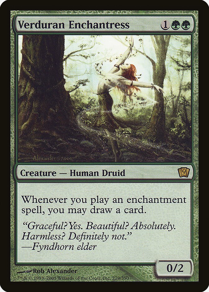 Bruxa de Verduran / Verduran Enchantress - Magic: The Gathering - MoxLand