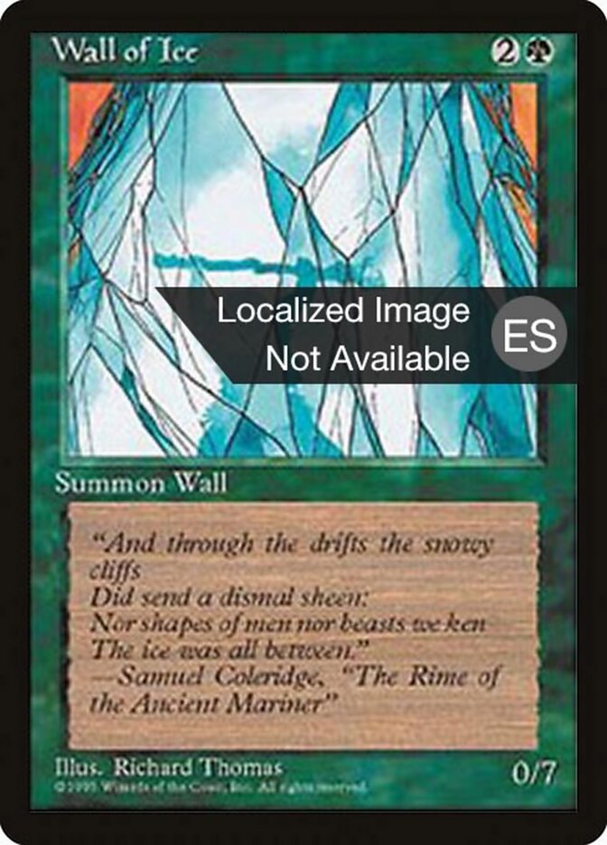 Barreira de Gelo / Wall of Ice - Magic: The Gathering - MoxLand