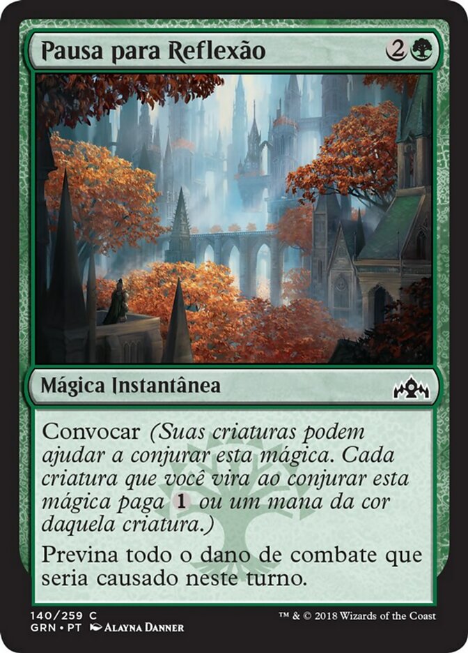 Pausa para Reflexão / Pause for Reflection - Magic: The Gathering - MoxLand