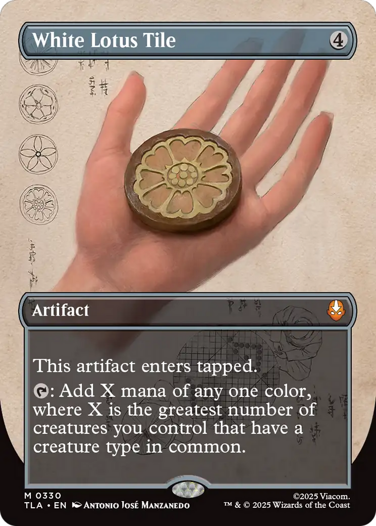 Peça do Lótus Branco / White Lotus Tile - Magic: The Gathering - MoxLand
