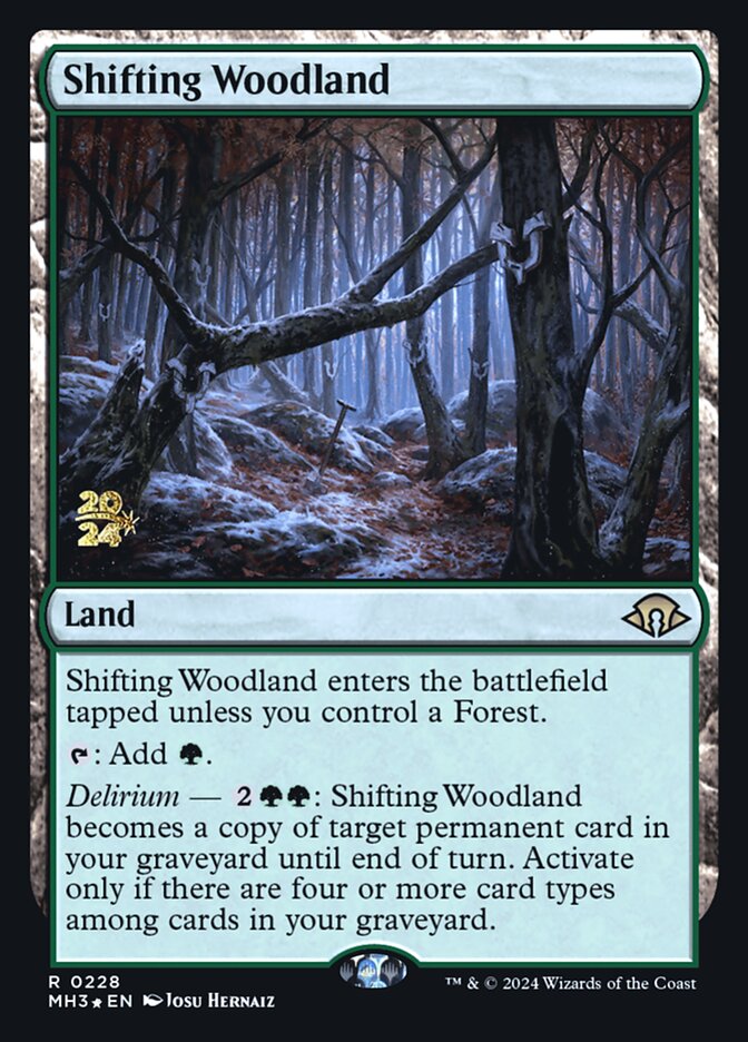 Bosque Mutável / Shifting Woodland - Magic: The Gathering - MoxLand