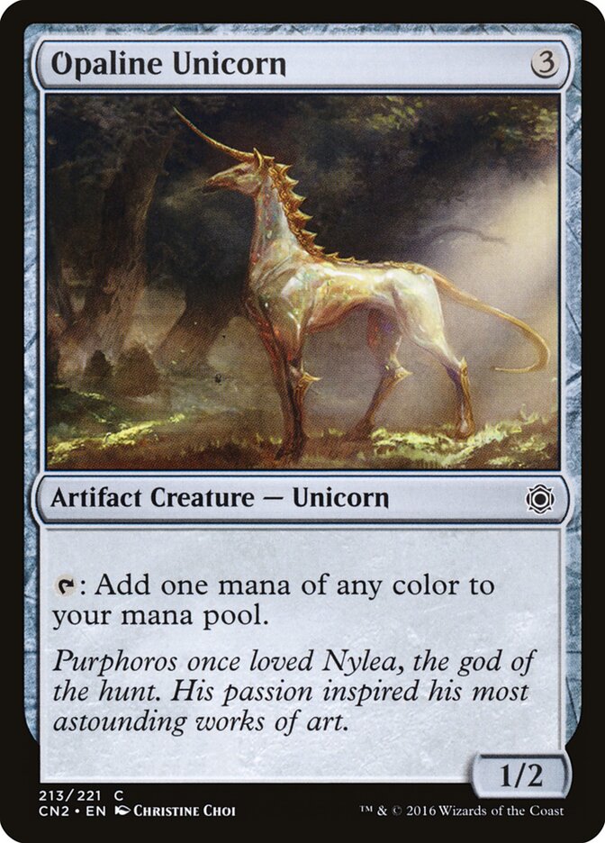 Unicórnio Opalino / Opaline Unicorn - Magic: The Gathering - MoxLand