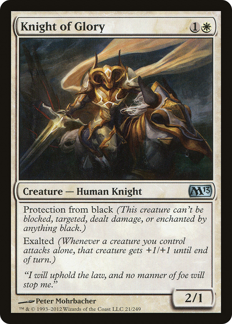 Cavaleiro da Glória / Knight of Glory - Magic: The Gathering - MoxLand