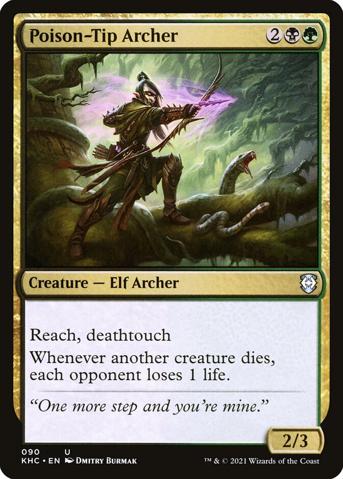 Arqueiro da Ponta Envenenada / Poison-Tip Archer - Magic: The Gathering - MoxLand