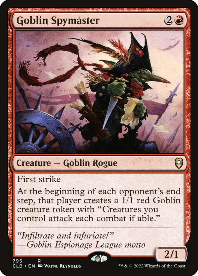 Espião-mestre Goblin / Goblin Spymaster - Magic: The Gathering - MoxLand
