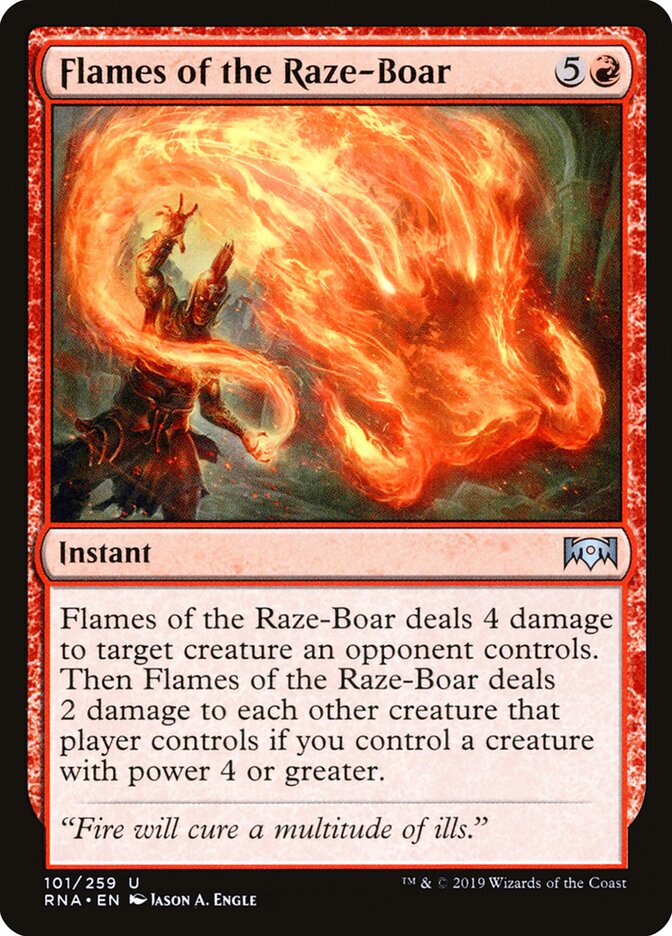 Chamas do Javali Arrasador / Flames of the Raze-Boar - Magic: The Gathering - MoxLand