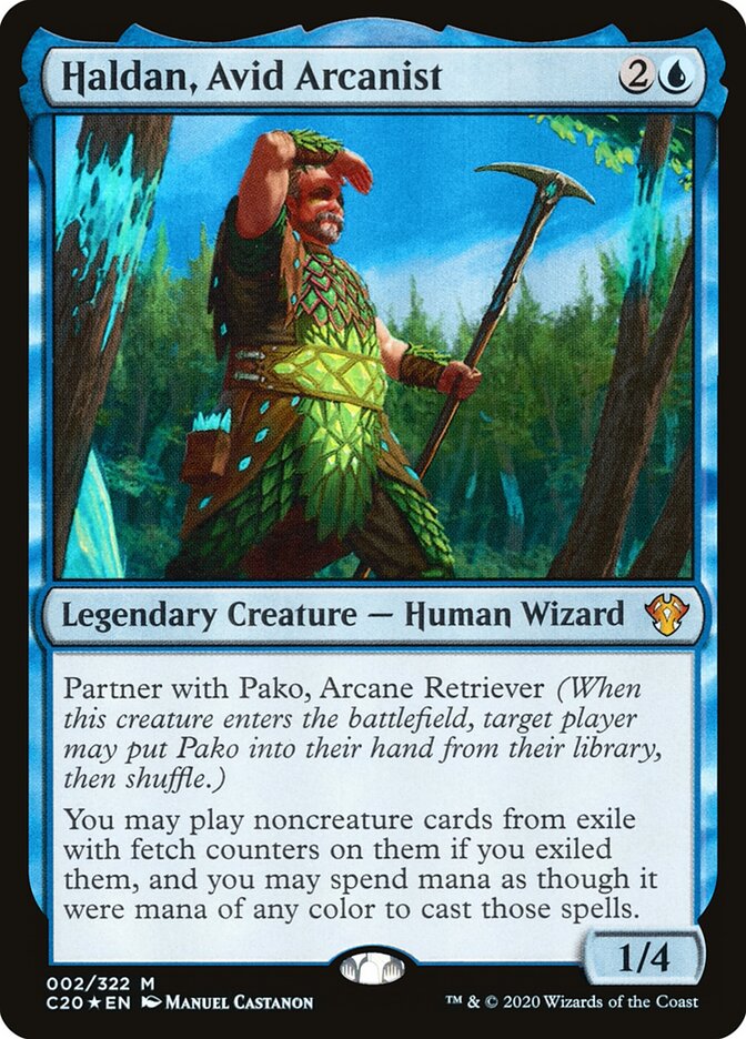 Haldan, Arcanista Ávido / Haldan, Avid Arcanist - Magic: The Gathering - MoxLand