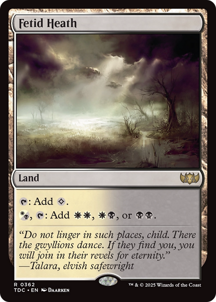 Matagal Fétido / Fetid Heath - Magic: The Gathering - MoxLand