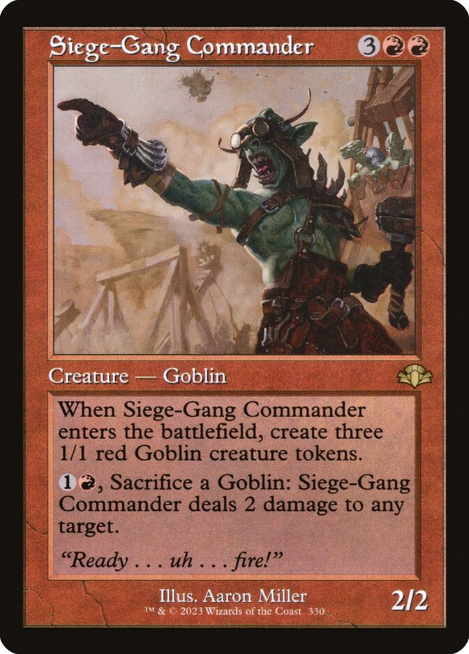 Comandante do Grupo de Cerco / Siege-Gang Commander - Magic: The Gathering - MoxLand