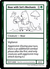 Bear with Set's Mechanic - Magic: The Gathering - MoxLand
