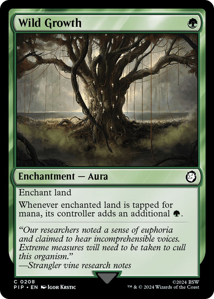 Crescimento Virente / Wild Growth - Magic: The Gathering - MoxLand