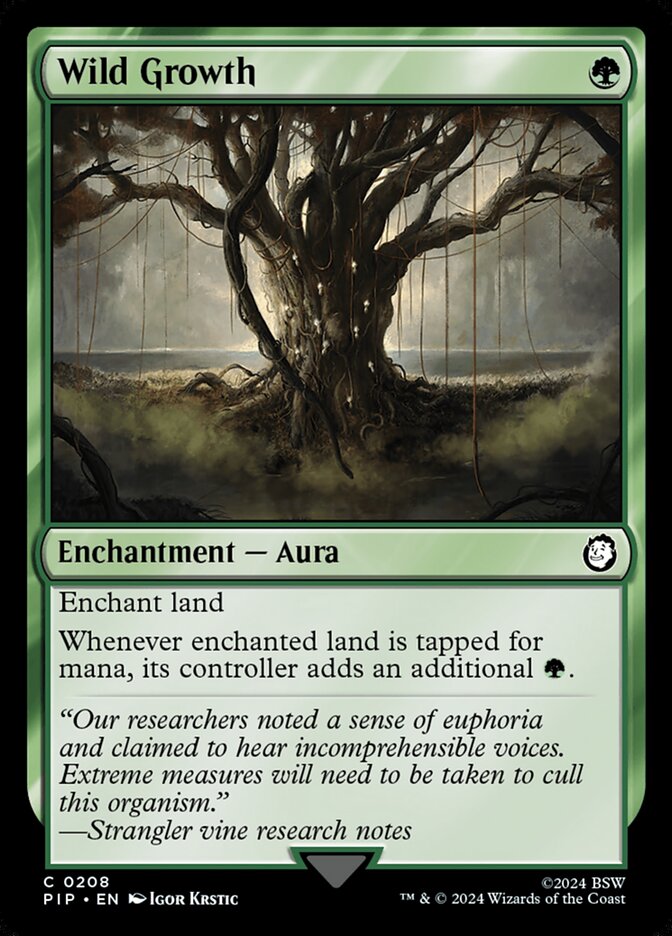 Crescimento Virente / Wild Growth - Magic: The Gathering - MoxLand