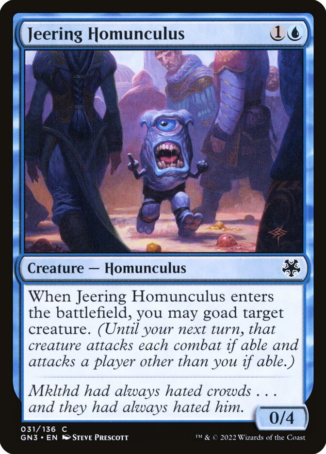 Jeering Homunculus - Magic: The Gathering - MoxLand