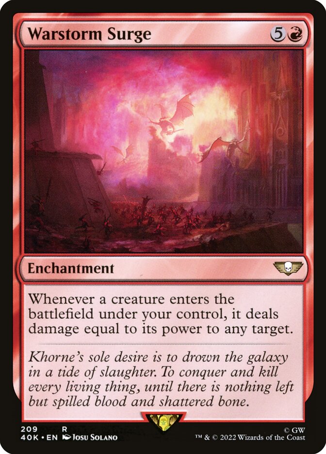 Surto da Tempestade Bélica / Warstorm Surge - Magic: The Gathering - MoxLand