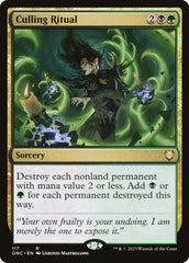 Ritual da Ceifa / Culling Ritual - Magic: The Gathering - MoxLand