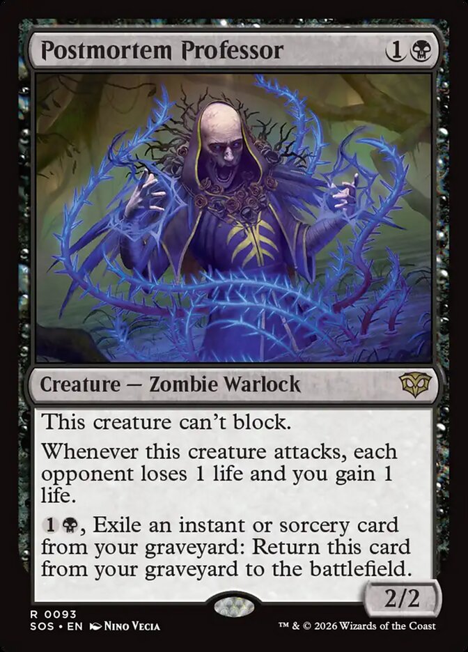 Postmortem Professor - Magic: The Gathering - MoxLand