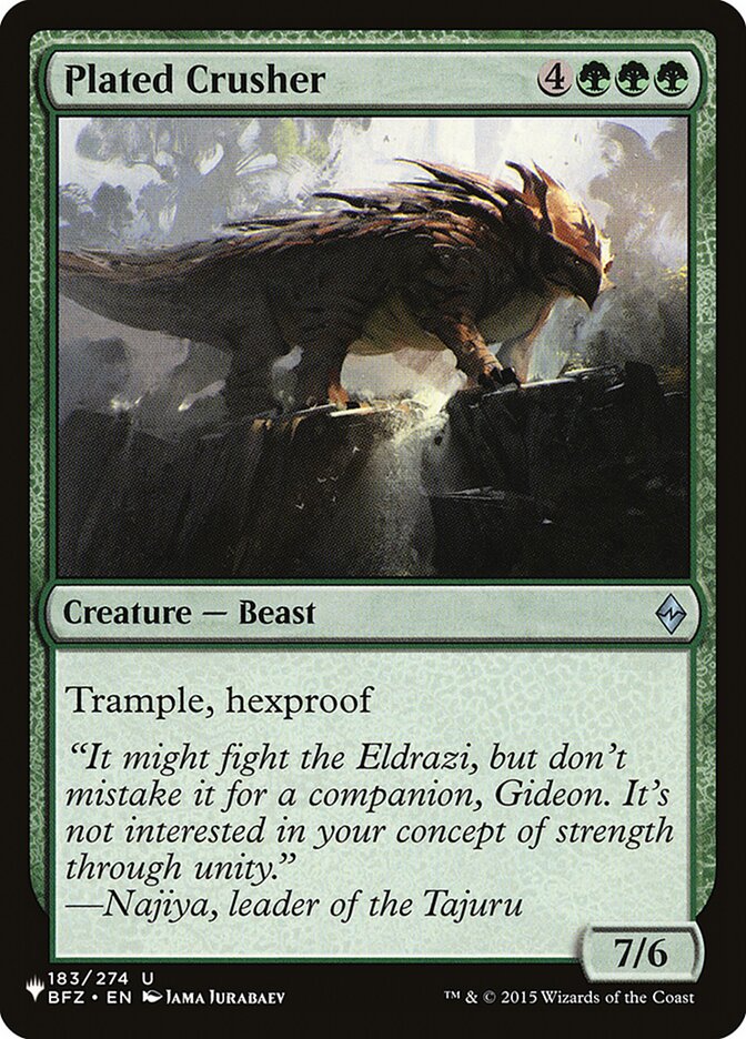 Esmagador Blindado / Plated Crusher - Magic: The Gathering - MoxLand